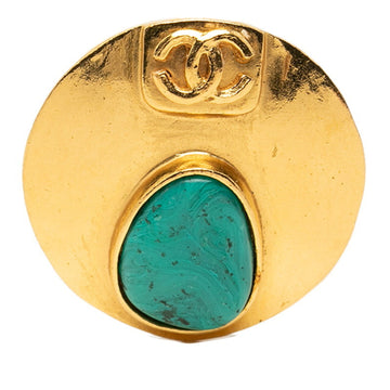 Chanel Cc Logo Brooch Metal
