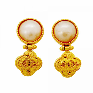 Chanel Cc Logo Clip-On Earrings Metal