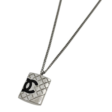 Chanel Cc Logo Pendant Necklace Metal