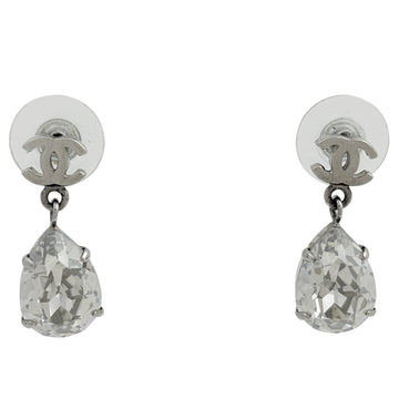 Chanel Cc Logo Dangle Earrings Metal