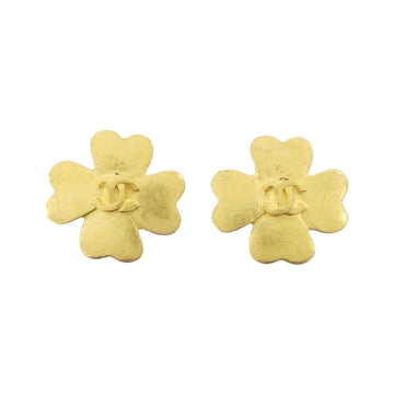 Chanel Clip-On Earrings Gold-