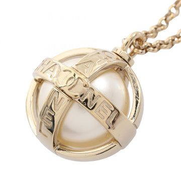 Chanel Cc Logo Pendant Necklace Metal