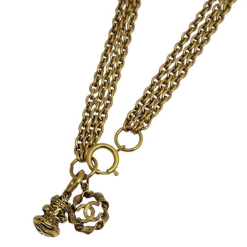 Chanel Cc Logo Chain Pendant Necklace
