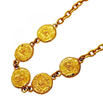 Chanel Cc Logo Pendant Necklace Metal