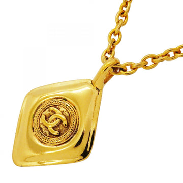 Chanel Cc Logo Pendant Necklace Metal