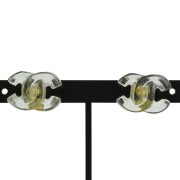 Chanel Cc Logo Turnlock Earrings Metal