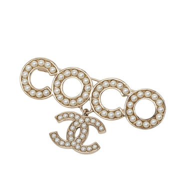 Chanel Cc Logo Brooch Metal