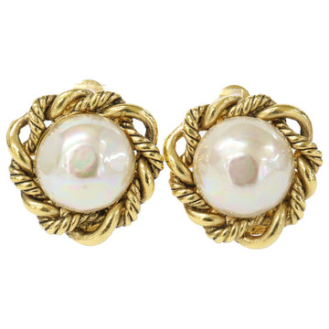 Chanel Clip-On Earrings Pearl