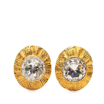 Chanel Clip-On Earrings Gold-