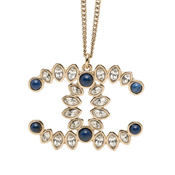 Chanel Cc Logo Pendant Necklace Metal