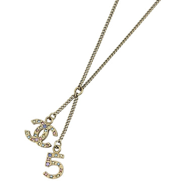 Chanel Cc Logo Pendant Necklace Metal