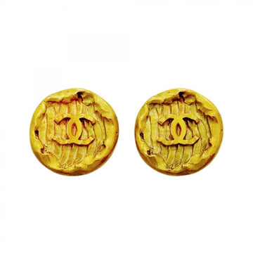 Chanel Cc Logo Clip-On Earrings Metal