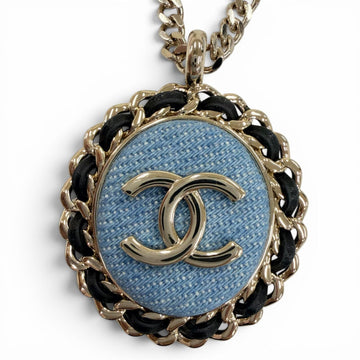 Chanel Cc Logo Chain Pendant Necklace