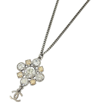 Chanel Cc Logo Pendant Necklace Metal
