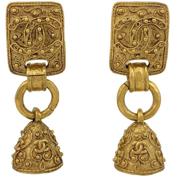 Chanel Cc Logo Clip-On Earrings Metal