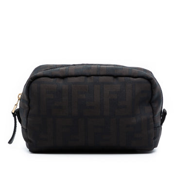 Fendi Zucca Canvas Pouch Pre-Loved Dark