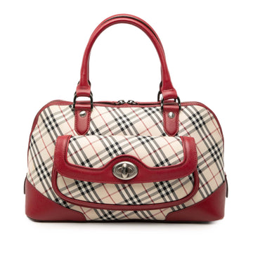 Burberry Nova Check Canvas Handbag Pre-