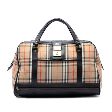 Burberry Haymarket Check Canvas Travel