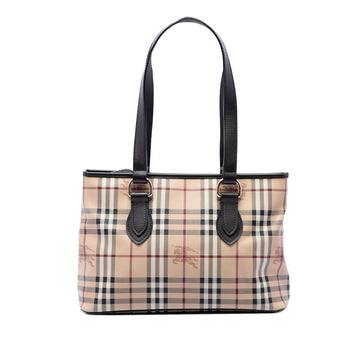 Burberry Haymarket Check Coated Canvas