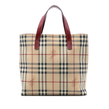 Burberry Haymarket Check Coated Canvas