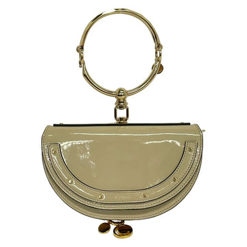Chloe Nile Small Minaudière Gray Beige
