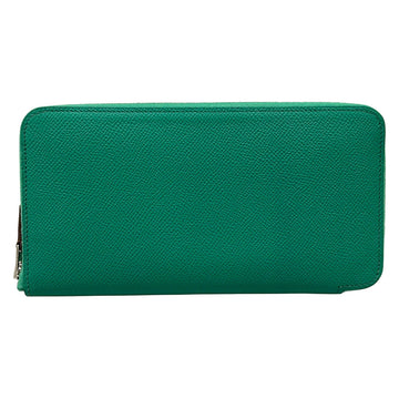 Hermes Azap Long Silkin Vert Jade Veau