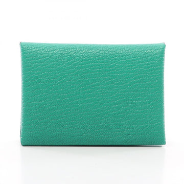 Hermes Calvi Duo Coin Wallet U Chevre
