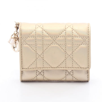 Dior Lady Cannage Tri-Fold Wallet