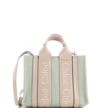 Chloe Woody Convertible Tote Linen And