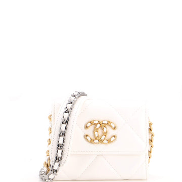 Chanel 19 Flap Coin Purse With Chain