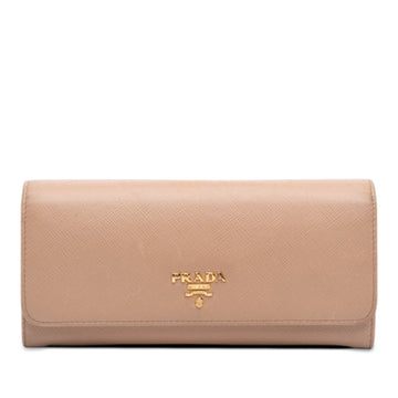 Prada Saffiano Continental Flap Wallet