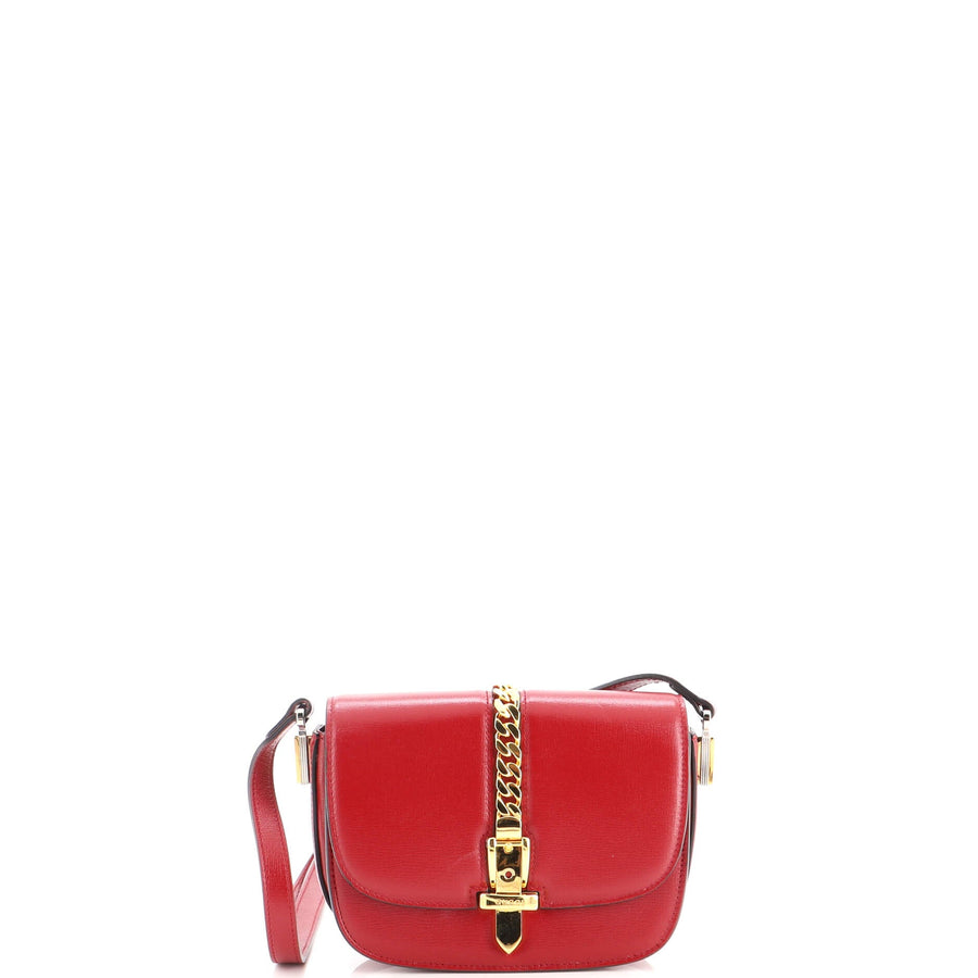 Gucci Sylvie Shoulder Bag Leather Mini