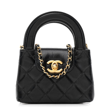 Chanel Shiny Aged Calfskin Quilted Mini