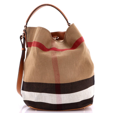 Burberry Ashby Bag House Check Canvas