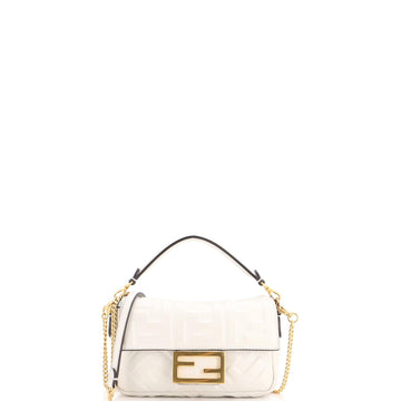Fendi Baguette Nm Bag Zucca Embossed