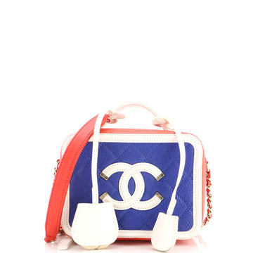 Chanel Filigree Vanity Case Quilted