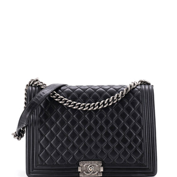Chanel Boy Flap Bag Quilted Calfskin