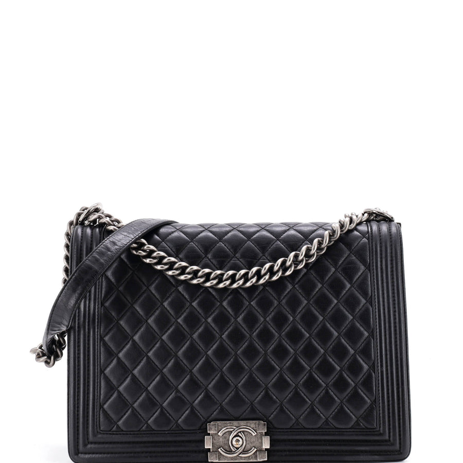Chanel Boy Flap Bag Quilted Calfskin