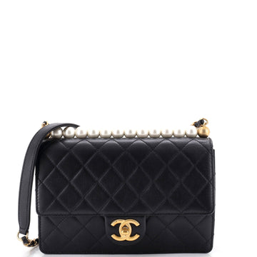Chanel Chic Pearls Flap Bag Quilted
