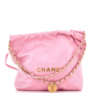 Chanel 22 Chain Hobo Quilted Calfskin