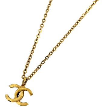 Chanel Cc Logo Pendant Necklace Metal