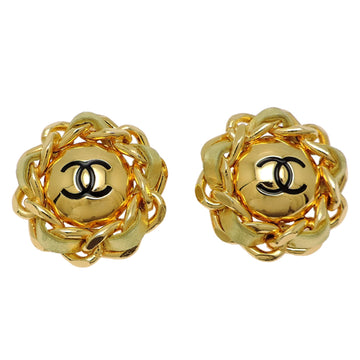 Chanel Cc Logo Clip-On Earrings Metal