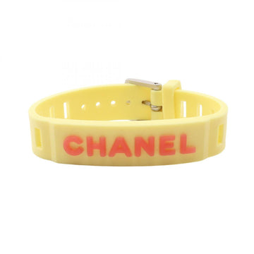 Chanel Charm Bracelet Rubber Orange And