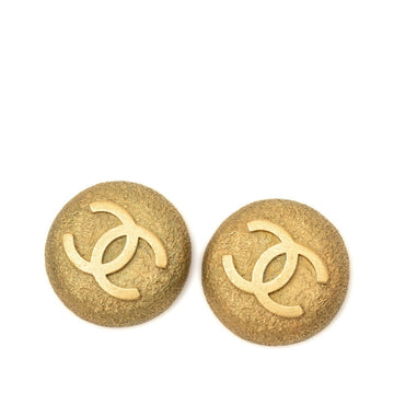 Chanel Cc Logo Clip-On Earrings Metal