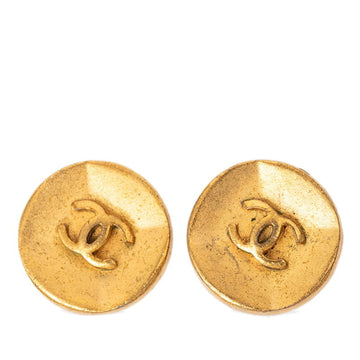 Chanel Cc Logo Clip-On Earrings Metal
