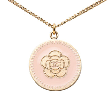 Chanel Cc Logo Pendant Necklace Metal