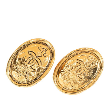 Chanel Cc Logo Clip-On Earrings Metal