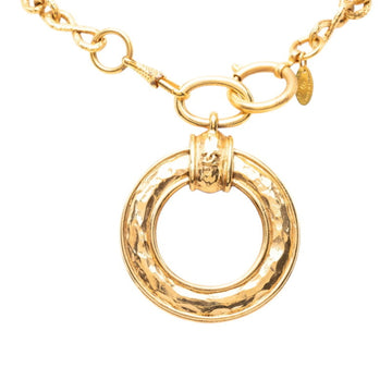 Chanel Cc Logo Chain Pendant Necklace