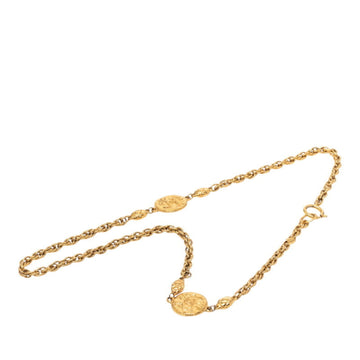 Chanel Cc Logo Chain Pendant Necklace