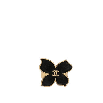 Chanel Cc Logo Flower Ring Metal